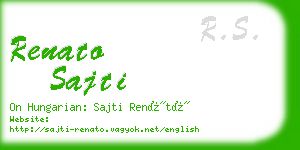 renato sajti business card